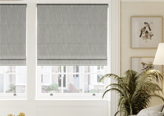 Clarendon, Serene Grey - Twist&Fit Roman Blind - Image 3